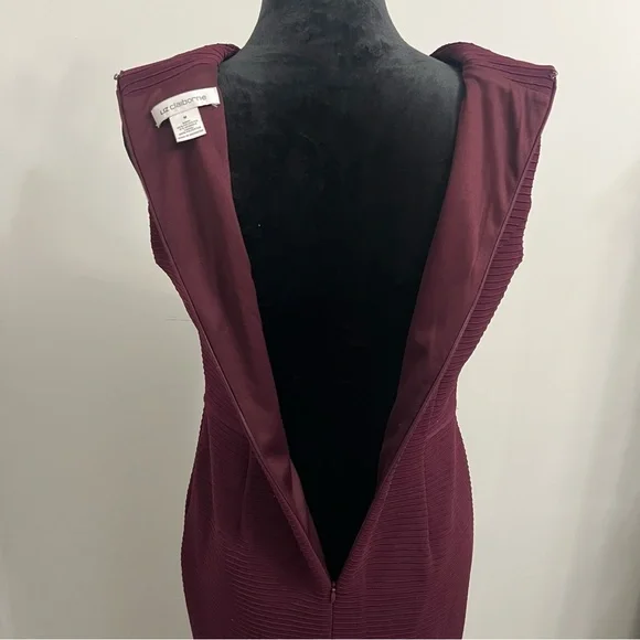 Liz Claiborne Burgundy Sleeveless Dress - M - Picture 6 of 7